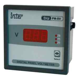Tracon ACVMD-K-96-500 Digitális 3 fázisú váltakozó áramú voltmérő,direkt 96×96mm,500V AC