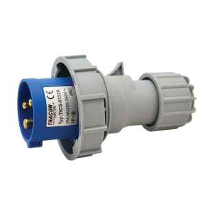 Tracon TICS-0132H Ipari csatlakozó dugó,fokozott védelemmel 16A,250V,2P+E,6h,IP67