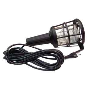 Tracon STL-04 Szerelőlámpa műanyag kerettel,üveg burával,II. év.o. 230V,50Hz,max.60W,5m,2×0,75mm²,H05RN