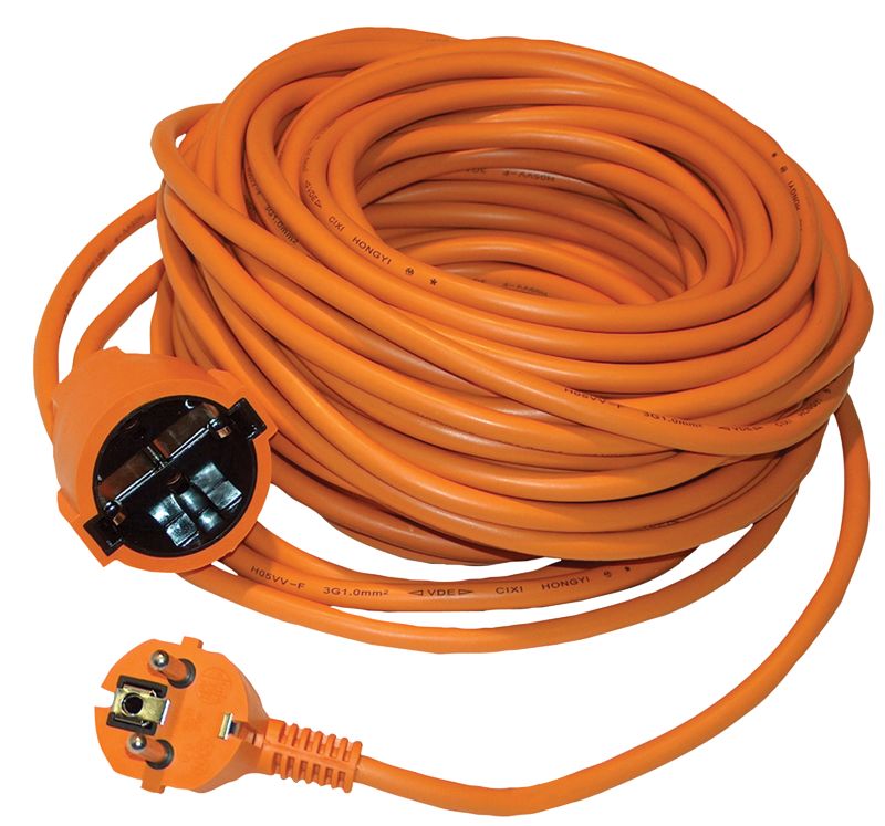 Tracon UH30 Univerzális hosszabbító 1×SCHUKO,30m,16A/250VAC,3x1,5mm²,H05VV-F,Pmax.:3680 W