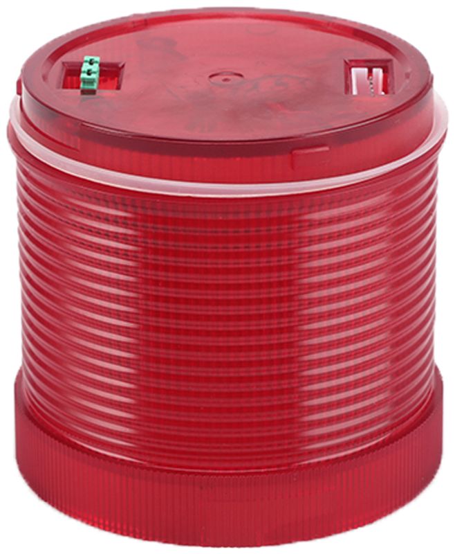 Tracon NYG3-7024R Fényjelző oszlop,piros fényűhenger,hangjelzéses aljzathoz 24V AC/DC,IP65
