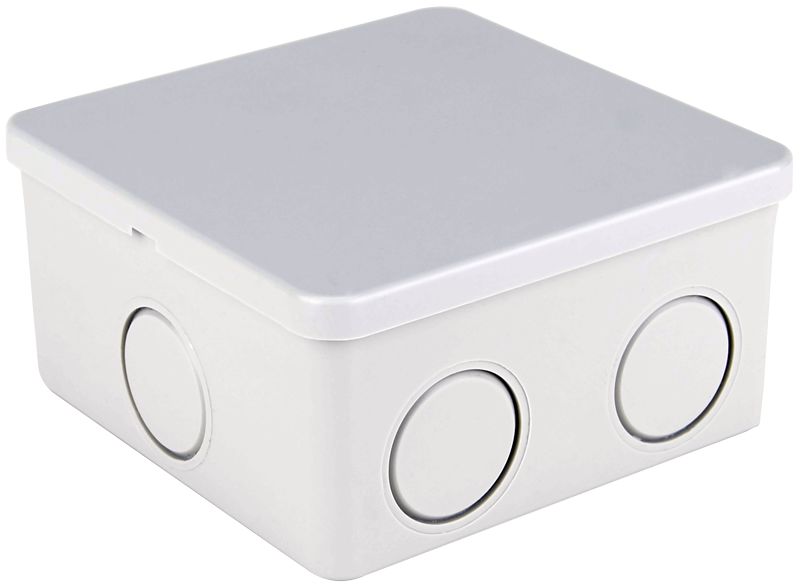 Tracon MED884 Elektronikai doboz,világos szürke,teli fedéllel 80×80×40mm,IP44