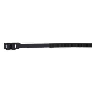 Tracon 360-12 PA12 kábelkötegelő,UV-álló,fekete 350×9mm,D=25-93mm,PA12