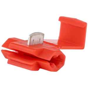 Tracon PL Késes leágaztató,ónozott elektrolitréz,piros 0,5-1mm²,50VDC,max. 10 A