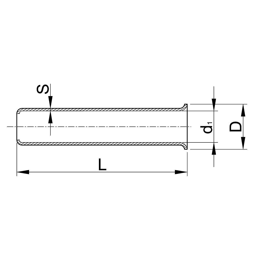 Tracon E09N Szigeteletlen érvéghüvely,ónozott elektrolitréz 16mm²,L=15mm - Image 2
