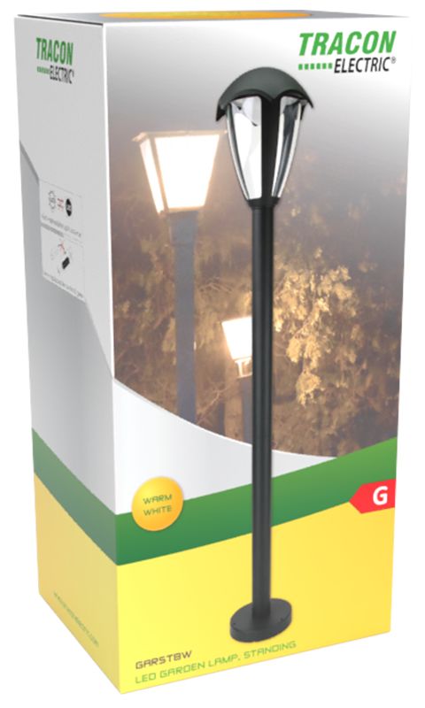 Tracon GARST8W LED-es kerti állólámpa 230 VAC,50 Hz,8 W,550 lm,3000 K,IP54,1m,EEI=G - Image 3