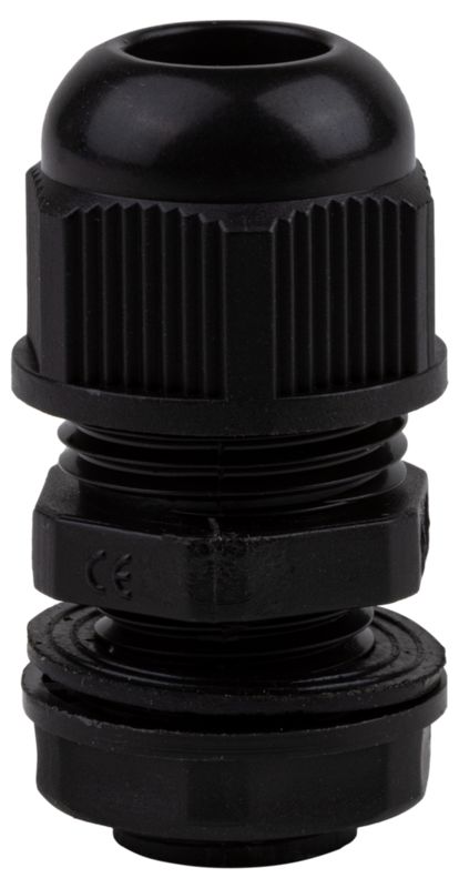 Tracon MG-20F Metrikus tömítőszelence,fekete IP66,6.5-14mm