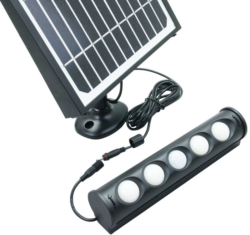 Tracon LSFLSP8W Napelemes LED spot fényvető mozgásérzékelővel 8W,4000 K,700 lm,IP65,3,7 V 4000 mAh - Image 2