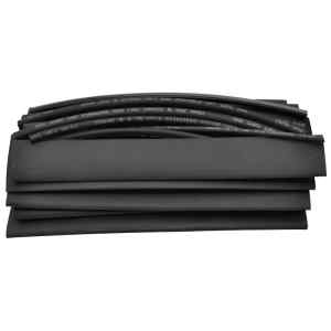 Tracon ZSBB-SET Zsugorcső készlet,vékonyfalú,2:1 zsugorodás,fekete 15×150mm,POLIOLEFIN