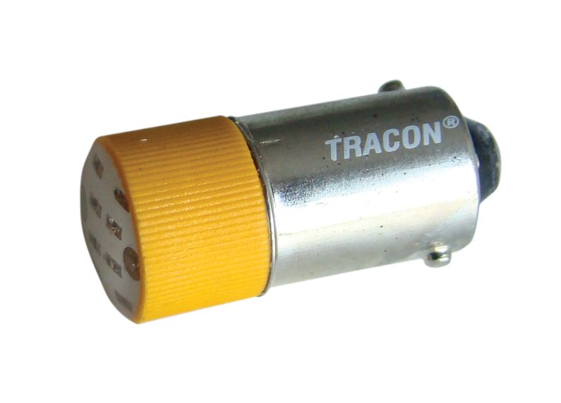Tracon NYGL-ACDC24Y LED-es jelzőizzó,sárga 24V AC/DC,Ba9s