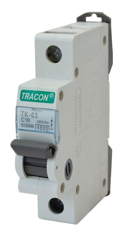 Tracon MB-1B-20 Kismegszakító,1 pólus,B karakterisztika 20A,4,5 kA