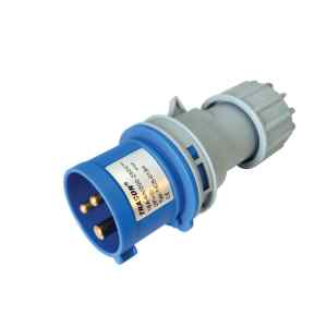 Tracon TICS-013H Ipari csatlakozó dugó,külső tömítőszelencével 16A,250V,2P+E,6h,IP44