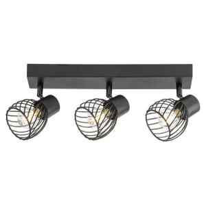 Rábalux 73003 Aberama indusztriális beltéri spotlámpa E14 3X MAX 10W IP20 fekete