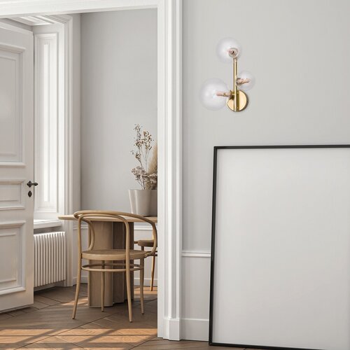 Rábalux 71299 Aslov,beltéri modern fali G9 3xMAX28W 26x34cm Beltéri lámpa IP20 arany üveg - Image 6