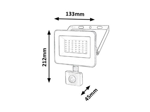 Rábalux 7068 Flood technikai kültéri reflektor LED 30W IP44 fekete - Image 6