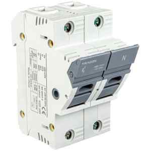 Tracon CFBL1P+N50 Szakaszolókapcsoló-biztosító hengeres bizt.hoz,maszkolható 50A,14x51mm,Un=400V/690V,right,LED