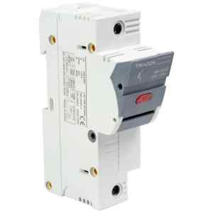Tracon CFBL1P100 Szakaszolókapcsoló-biztosító hengeres bizt.hoz,maszkolható 100A,22x58mm,Un=400V/690V,1P,LED