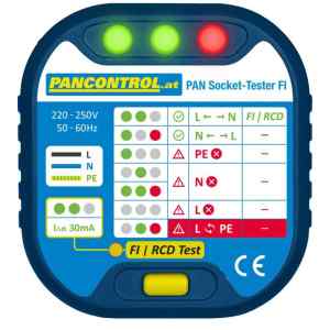 Tracon PANSOCKETTESTERFI Dugaszoló aljzat teszter 220 - 250 V,CATII-300V