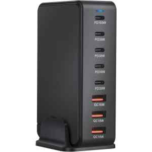 Tracon USB3A5C USB állomás 3 USB A,5 USB-C,268W