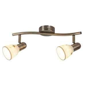 Rábalux 6357 Art flower beltéri spotlámpa, E14 2x MAX 40W, IP20, bronz