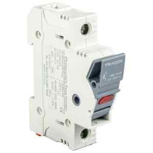 Tracon CFBL1P50 Szakaszolókapcsoló-biztosító hengeres bizt.hoz,maszkolható 50A,14x51mm,Un=400V/690V,1P,LED