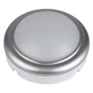 Tracon LHLMKS8NW Műanyag házas LED hajólámpa ezüst kerettel,kerek 230 V,50 Hz,8 W,4000 K,560 lm,IP54,ABS+PC,EEI=G