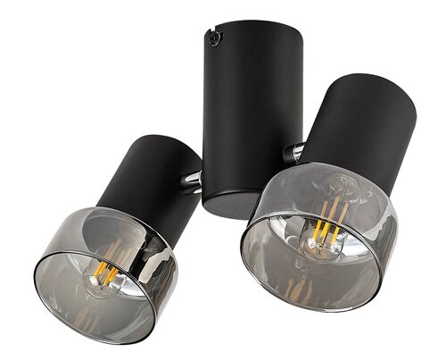 Rábalux 73053 Hatice,beltéri minimál mennyezeti E14 2xMAX15W L24,5cm Beltéri lámpa Spotlámpa IP20 fekete üveg - Image 11