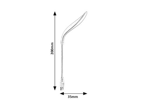 Rábalux 74238 Tafi,beltéri minimál USB mini lámpa LED2W H20cm Beltéri Dekor IP20 fehér műanyag - Image 13