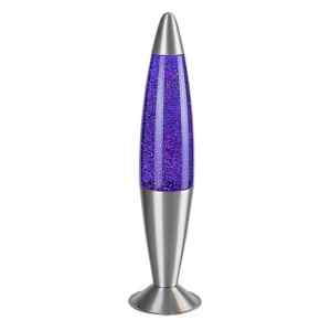 Rábalux 76115 Glitter2,lávalámpa dekor LED25W H40cm lila Beltéri lámpa Gyereklámpa IP20 ezüst üveg