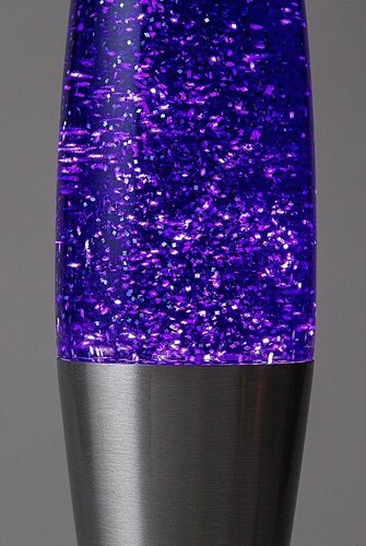 Rábalux 76115 Glitter2,lávalámpa dekor LED25W H40cm lila Beltéri lámpa Gyereklámpa IP20 ezüst üveg - Image 4