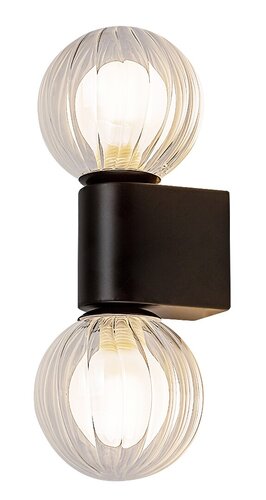 Rábalux 75022 Colzar,beltéri modern fali G9 2xMAX3,5W H28cm Beltéri lámpa Fürdőszobai IP44 matt fekete üveg - Image 4