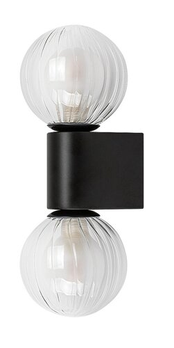 Rábalux 75022 Colzar,beltéri modern fali G9 2xMAX3,5W H28cm Beltéri lámpa Fürdőszobai IP44 matt fekete üveg - Image 5