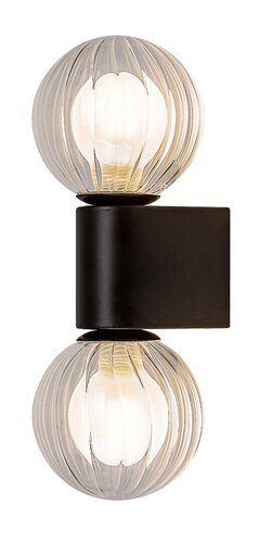 Rábalux 75022 Colzar,beltéri modern fali G9 2xMAX3,5W H28cm Beltéri lámpa Fürdőszobai IP44 matt fekete üveg - Image 7