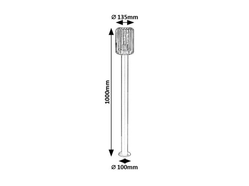 Rábalux 77108 Tarpa,kültéri indusztriális álló E27 1xMAX40W H100cm - Image 2