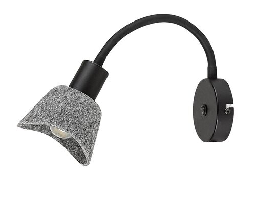 Rábalux 73009 Farelia,beltéri modern fali E14 1xMAX10W H25cm Beltéri lámpa IP20 fekete filc - Image 10