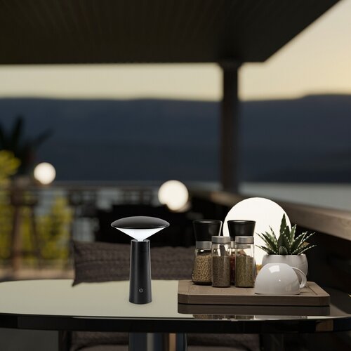 Rábalux 77147 Polperro,kültéri skandináv asztali,LED3W,H21cm,fekete kültéri lámpa dekor világítás IP20 fekete műanyag - Image 11