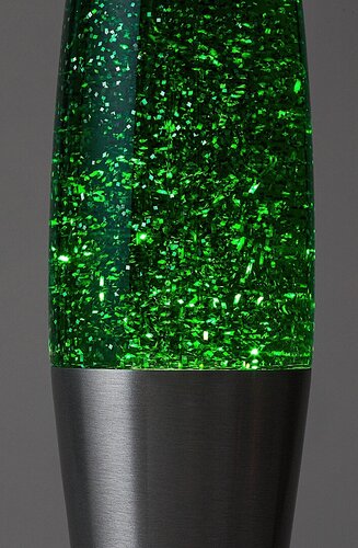 Rábalux 76113 Glitter2,lávalámpa dekor LED25W H40cm zöld Beltéri lámpa Gyereklámpa IP20 ezüst üveg - Image 12