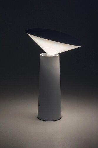 Rábalux 77146 Polperro,kültéri skandináv asztali LED 3W,H21cm,fehér kültéri lámpa dekor világítás IP20 fehér műanyag - Image 5