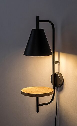 Rábalux 71293 Azome,beltéri modern fali E27 1xMAX15W H50cm Beltéri lámpa IP20 bükk fém - Image 9