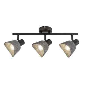 Rábalux 73007 Farelia,beltéri modern mennyezeti  E14 3xMAX10W L45cm Beltéri lámpa Spotlámpa IP20 fekete filc