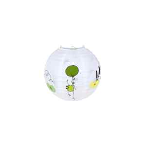Rábalux 72070 Froggo,beltéri gyerek lámpa papír függeszték  D40cm béka Beltéri Gyereklámpa IP20 fehér
