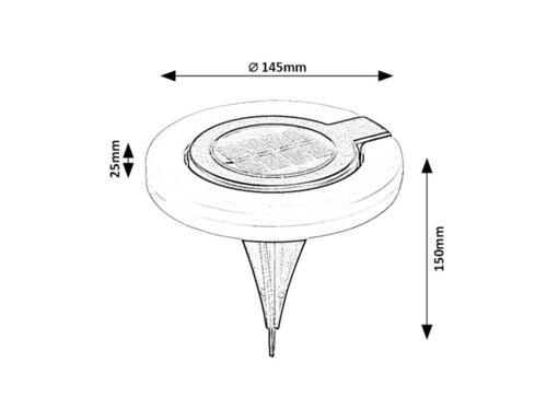 Rábalux 77187 Bokod,kültéri modern földbe szúrható 0,05W H15cm - Image 7