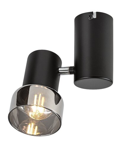 Rábalux 73052 Hatice,beltéri minimál mennyezeti E14 1xMAX15W L15,5cm Beltéri lámpa Spotlámpa IP20 fekete üveg