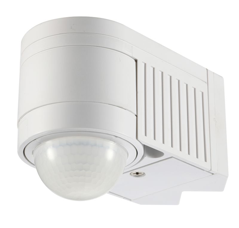 Tracon TMB-118 Mozgásérzékelő,fali,sarokelemmel,fehér 230V,50Hz,360°,1-12m,10s-15min,3-2000lux,IP44
