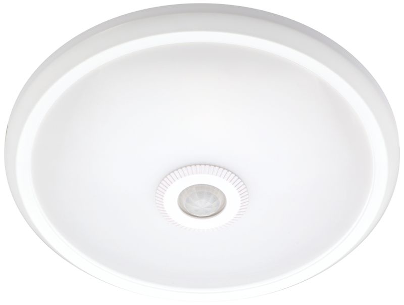 Tracon MFMI16W Mozgásérzékelős kerek fali lámpatest, fehér 230 VAC, 16 W, 360°, 6 m, 10 s-3 min, 1100 lm, EEI=G