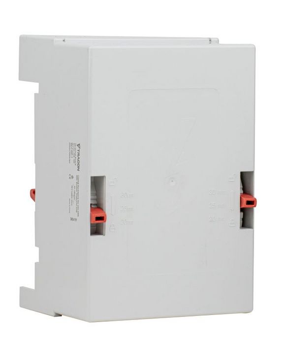 Tracon DSBCM350 Kábel leágazó modul, 350 A, 3P, 60 mm 3P, 95-185 mm2, 135x200x117,5 mm, (12,15,20,25,30x5,10 mm)