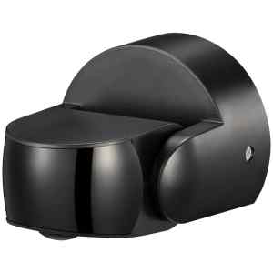 Tracon TMB-115XB Mozgásérzékelő, infra, falon kívüli, fekete 220-240 VAC, 12 m, 360°, 10 s-15 min, <3-2000 lx, IP65