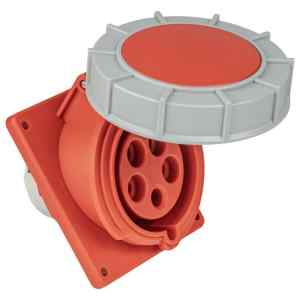 Tracon TICS-325IP67 Beépíthető ferde ipari csatlakozóaljzat 32A, 400V, 3P+N+E, 6h, IP67