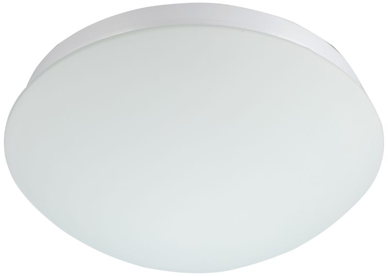 Tracon MFM012 Mozgásérzékelős kerek fali lámpatest, fehér 230 VAC, 2xE27, 2x60 W, 360°, 8 m, 10 s-12 min, IP44