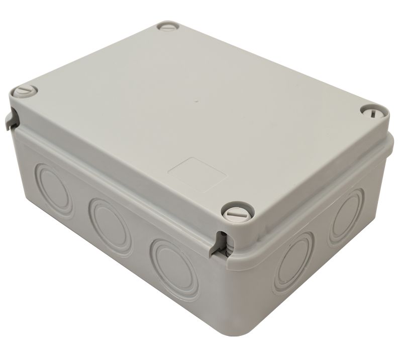 Tracon MED23128 Elektronikai doboz, világos szürke, teli fedéllel 230x125x80, IP54